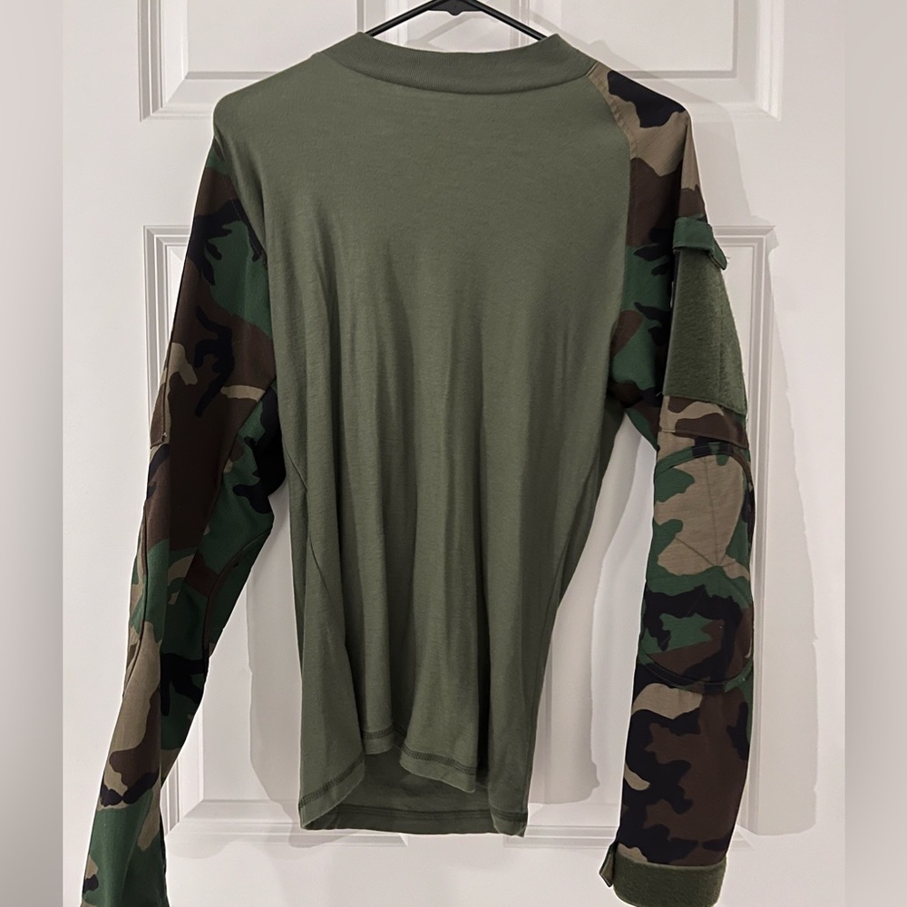 TRU-SPEC WOODLAND CAMO COMBAT SHIRT - SIZE SMALL